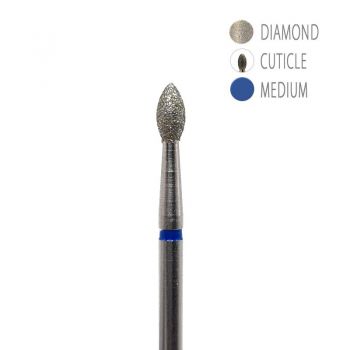 Bit (Cap) Freza Unghii Diamond Platinum - Picatura Albastru