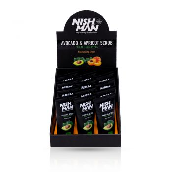 Pachet NISH MAN - Scrub Facial - Avocado - 150 ml - 12 buc