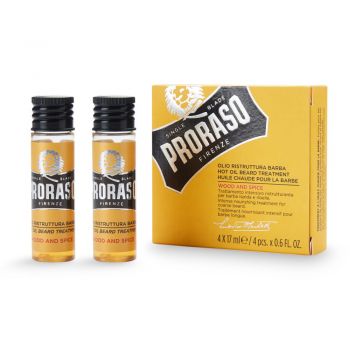 Ulei Tratament pentru Barba Proraso Wood and Spice 4 x 17 ml la reducere