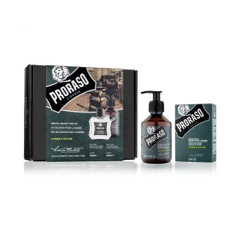 Set Ingrijire Barba - Sampon + Balsam PRORASO - Cypress and Vetiver la reducere