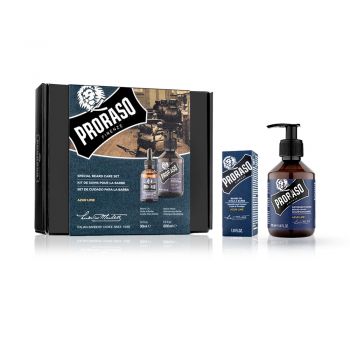 Set Ingrijire Barba - Ulei + Sampon PRORASO - Azur Lime