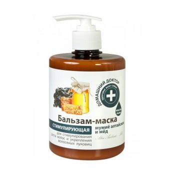 Balsam-Masca pentru Intarirea si Cresterea Parului cu Extracte de Mumie si Miere Doctorul Casei, 500ml