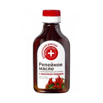 Ulei de Brusture si Extract de Ardei Rosu pentru Cresterea Parului Doctorul Casei, 100ml Ulei de Brusture si Extract de Ardei Rosu pentru Cresterea Parului Doctorul Casei, 100ml
