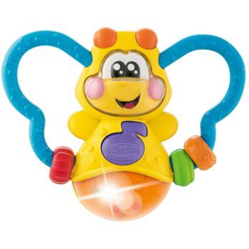 Chicco Baby Senses Lighting Bug jucărie pentru dentiție cu zornăitoare