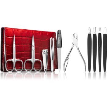 DuKaS Premium Line Solingen 252 Set de manichiură Burgundy (+ carcasă)