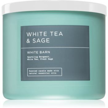 Bath & Body Works White Tea & Sage lumânare parfumată I.