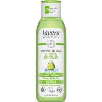 Gel de Dus Fresh cu Lime si Citronella Lavera, 250ml la reducere