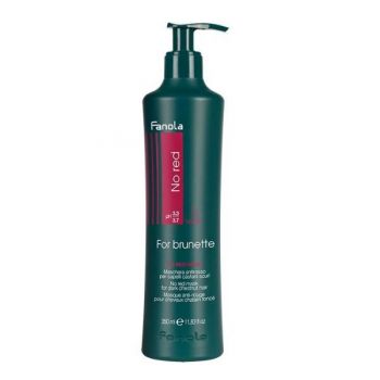 Masca Impotriva Tonurilor de Rosu pentru Parul Brunet - Fanola No Red Mask For Brunette, 350ml ieftina