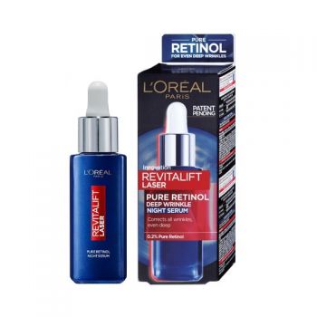 Ser antirid de noapte, Loreal, Revitalift Laser, Pure Retinol, 30 ml