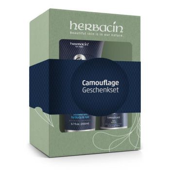 Set cadou Camouflage Energetic Kick Start, Herbacin, 275 ml