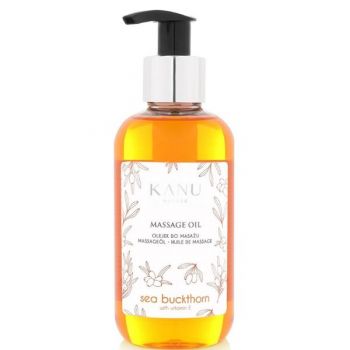 Ulei de Masaj Profesional cu Catina si Vitamina E - KANU Nature Massage Oil Seabuckthorn with Vitamin E, 200 ml