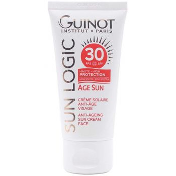 Crema protectie solara fata Guinot Age Sun Creme SPF 30 50ml la reducere