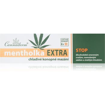 Cannaderm Mentholka EXTRA cooling lubrication gel revigorant cu mentol si canepa de firma original