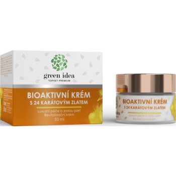 Green Idea Bioaktivní krém s 24 karátovým zlatem îngrijire de lux pentru ten matur