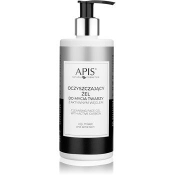 Apis Natural Cosmetics Home TerApis gel de curățare cu carbune activ pentru ten gras si problematic