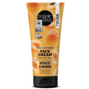 Crema Calmanta pentru Tenul Uscat cu Caise si Mango Organic Shop, 50ml la reducere