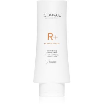 ICONIQUE Professional R+ Keratin repair Nourishing conditioner balsam regenerant cu keratina pentru păr uscat și deteriorat ieftin