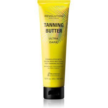 Makeup Revolution Beauty Tanning Butter unt pentru corp, hranitor cu efect autobronzant