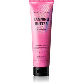 Makeup Revolution Beauty Tanning Butter unt pentru corp, hranitor cu efect autobronzant