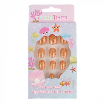 Set 12 Unghii False Pentru Copii, 23 Stelute Rosii Set 12 Unghii False Pentru Copii, 23 Stelute Rosii