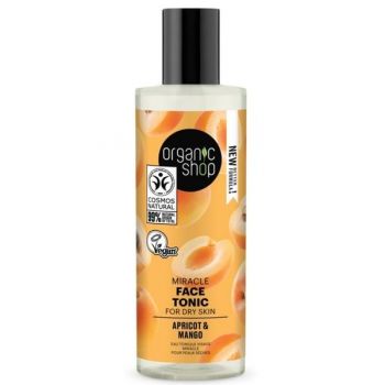 Tonic Miraculos pentru Tenul Uscat cu Caise si Mango Organic Shop, 150 ml