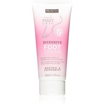Beauty Formulas Menthol & Peppermint crema hidratanta si calmanta pentru picioare de firma originala