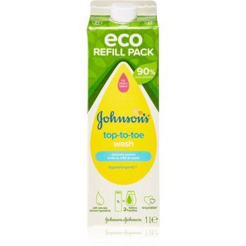 Johnson's® Top-to-Toe gel de duș pentru corp și păr pentru nou-nascuti si copii