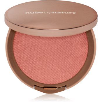 Nude by Nature Cashmere Pressed Blush fard de obraz sub forma de pudra cu efect de nutritiv