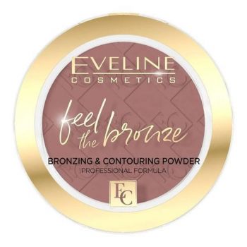 Pudra pentru contur, Eveline Cosmetics, Feel the Bronze, 02 Chocolate Cake