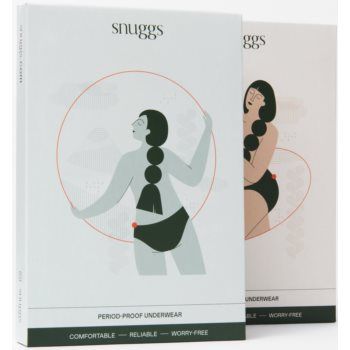 Snuggs Period Underwear Classic: Heavy Flow Black chiloți menstruali textili în caz de menstruație puternică la reducere