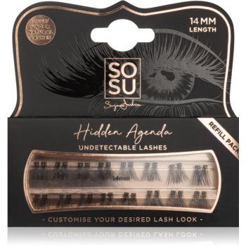 SOSU Cosmetics Hidden Agenda Undetectable Lashes pachet cu gene fără noduri autoadezive