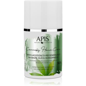 Apis Natural Cosmetics Cannabis Home Care crema hidratanta usoara pentru piele uscata spre sensibila