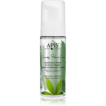 Apis Natural Cosmetics Cannabis Home Care spuma de curatat pentru piele uscata spre sensibila