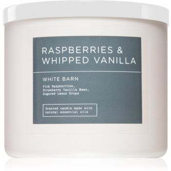 Bath & Body Works Raspberries & Whipped Vanilla lumânare parfumată