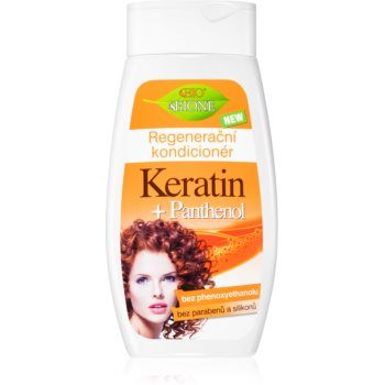 Bione Cosmetics Keratin + Panthenol balsam regenerator pentru păr ieftin