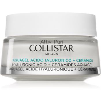 Collistar Attivi Puri Hyaluronic Acid + Ceramides Aquagel cremă-gel hidratant cu efect de strălucire cu acid hialuronic