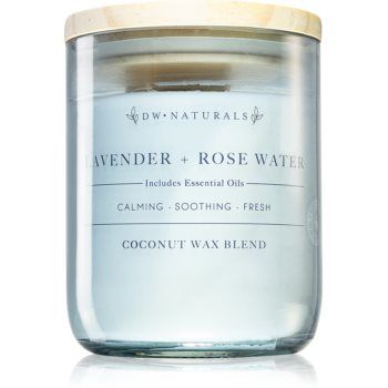 DW Home Naturals Lavender & Rose Water lumânare parfumată