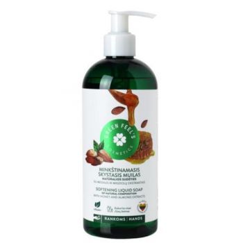 Sapun lichid cu miere si extract de migdale Green Feel's 400ml ieftin