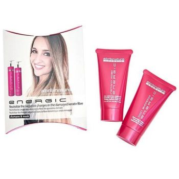 Set miniproduse cu efect anti-frizz pentru par uscat si degradat Nutrition Abril et Nature (Sampon 30ml, masca 30ml)