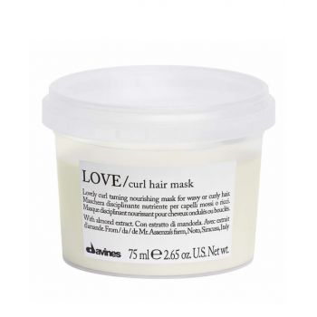 Davines - Masca pentru par ondulat sau cret Love Curl, travel size 75ml