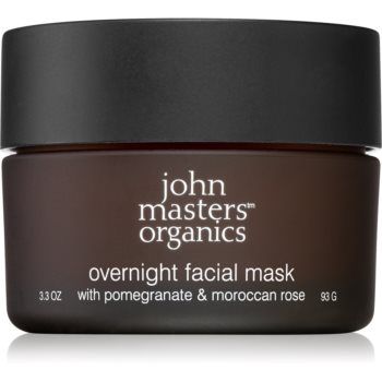 John Masters Organics Pomegranate & Moroccan Rose mască iluminatoare de noapte