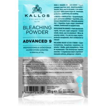Kallos Bleaching Powder Advanced 9 pudră pentru decolorare și crearea șuvițelor