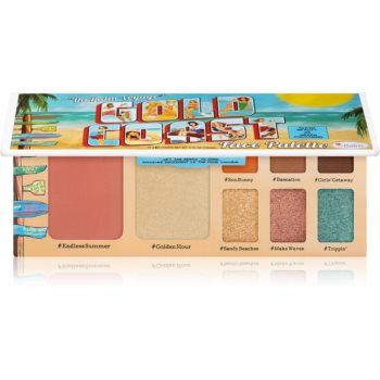 theBalm Voyage Gold Coast paletă de farduri pentru obraji