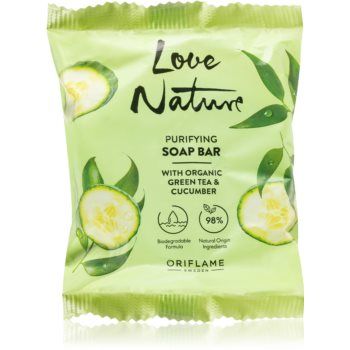 Oriflame Love Nature Green Tea & Cucumber săpun solid cu acid lactic de firma original