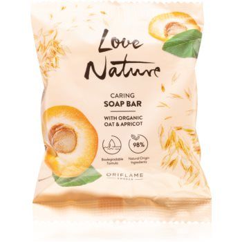 Oriflame Love Nature Organic Oat & Apricot săpun solid de firma original