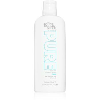 Bondi Sands Pure Self Tan Foaming Water Dark spuma autobronzanta cu efect de hidratare