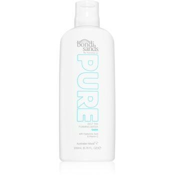 Bondi Sands Pure Self Tan Foaming Water Dark spuma autobronzanta cu efect de hidratare