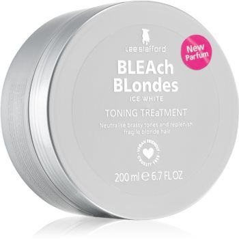 Lee Stafford Bleach Blondes Ice White masca de par neutralizeaza tonurile de galben