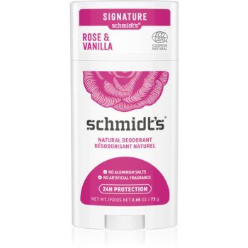 Schmidt's Rose + Vanilla deodorant fără conținut săruri de aluminiu