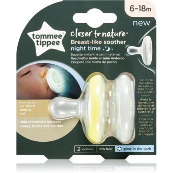 Tommee Tippee Closer To Nature Breast-like Night 6-18m suzetă